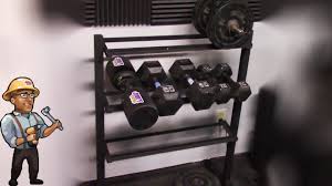 build a home dumbbell weight rack diy