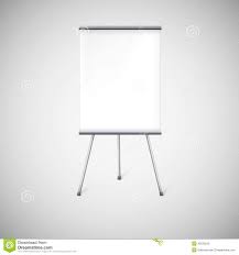 Blank Flipchart Or Advertising Stand Stock Vector