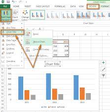how to add les to excel charts in a