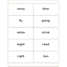 Flashcard Template Word Vocabulary Templates Printable C