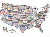 Map Compares US States To Countries by Population