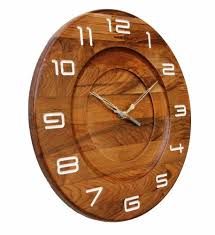 Home Wooden Wall Clock Size 300 X 300 Mm