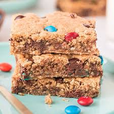 easy monster cookie bars thrifty