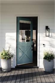 Blue Front Dutch Door With X Trim