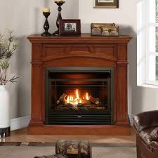 Gas Fireplace In Heritage Cherry Wi