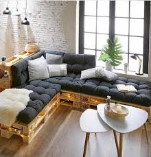 l shape pallet sofa of 5 seats