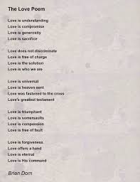 the love poem poem by brian dorn