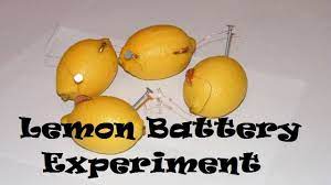 lemon battery light bulb experiment