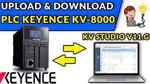 upload plc keyence kv 8000