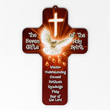 holy spirit wooden confirmation cross