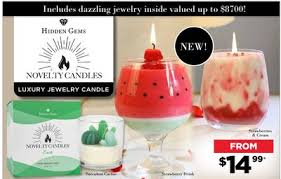 hidden gems jewelry candles showcase