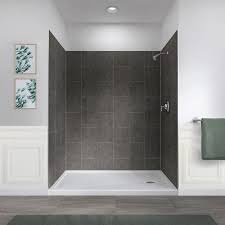 five panel alcove shower wall kit