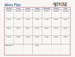 Free Printable Chart To Organize Your Meal Plan For The Week