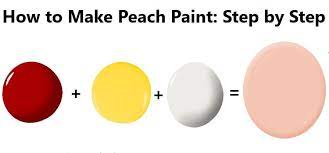 Peach Paint Peach Color Mixing