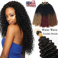 Find images of different crochet braids hairstyles and learn how to do crochet braids with the best braiding tools and synthetic hair for crochets reviewed. 100 Natural Water Wave Crochet Braids Long Deep Curly Human Hair Extensions Usa Ebay