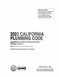 2022 California Plumbing Code