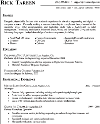 Sample Resume Computer Science Internship