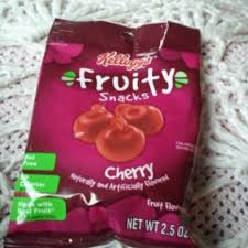 fruity snacks cherry and nutrition facts