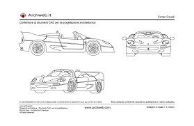 Usually in our library files contain 2d or 3d drawings. Ferrari Cad Block