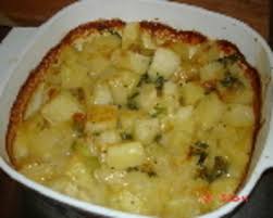 potatoes au gratin with brie and chives
