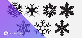 Snowflakes Free Dxf Files Scan2cad