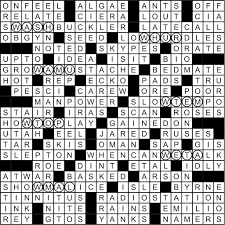 march 2020 crossword answer key