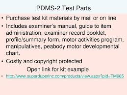 Guidelines To Pdms 2 Peabody Developmental Motor Scales 2