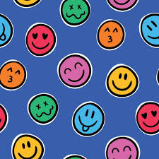 smiley face pattern vector art icons