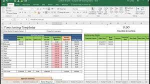 Landlord Template Demo Track Rental Property In Excel Youtube  gambar png