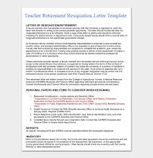 resignation letter template