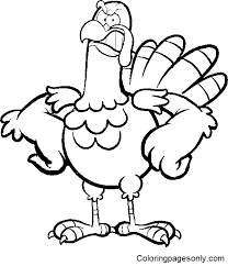 turkey coloring pages printable for