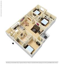 Seattle Apartment Xyz 3d Floor Plan