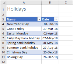 excel formula to get working days