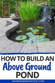 How To Build An Above Ground Pond