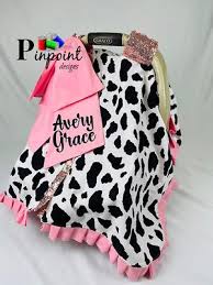 Cow Print Canopy Cow Car Seat Cover
