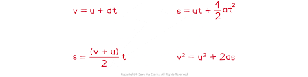 suvat equations 4 3 3 aqa a level