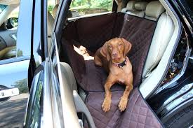 Brown Dog Car Seat Cover With Door