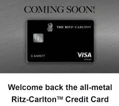 metal ritz carlton card
