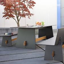 Tension Modern Garden Table And Benches