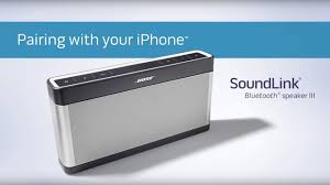 bose soundlink iii pairing with ios