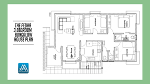 The Fedha 3 Bedroom Bungalow House Plan