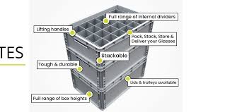Crate Glass Storage Crates With