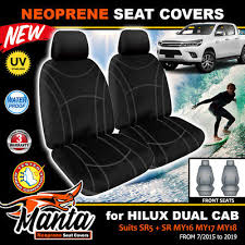 Manta Custom Neoprene Front Black Seat