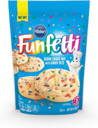 Buy Pillsbury Funfetti Sugar Cookie Mix 6 5 Ounce Pack Of 12 Online  gambar png