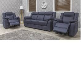 seater sofa and two reclining armchairs