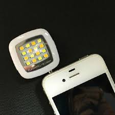 Ddu Tm 1pc Black Portable Smartphone Mini 16 Led Flash