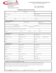 Account Application Form Template Simple Credit Generic Clergy