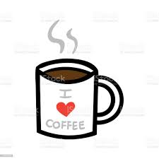 Tecknade Jag Älskar Kaffe Mugg Illustration-vektorgrafik och fler bilder på  Affär - iStock