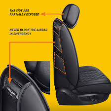 Oxilam Black Car Seat Covers Kit For
