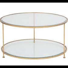 Rollo Round Gold Coffee Table